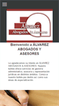 Mobile Screenshot of alvarezabogadosyasesores.com